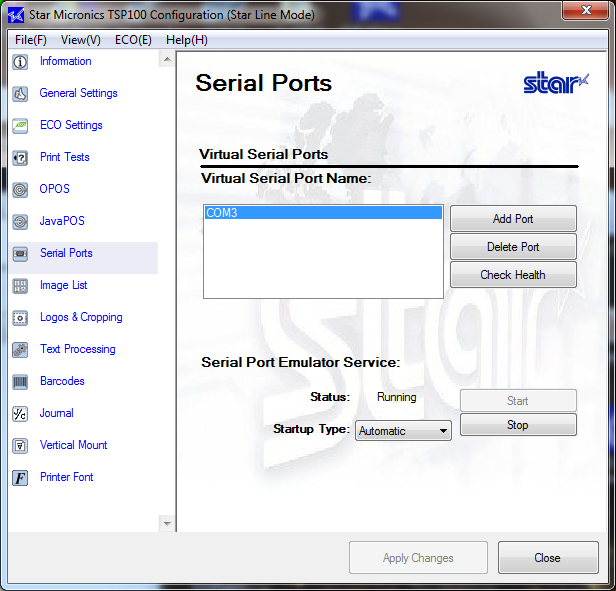 Prolific usb to serial port settings