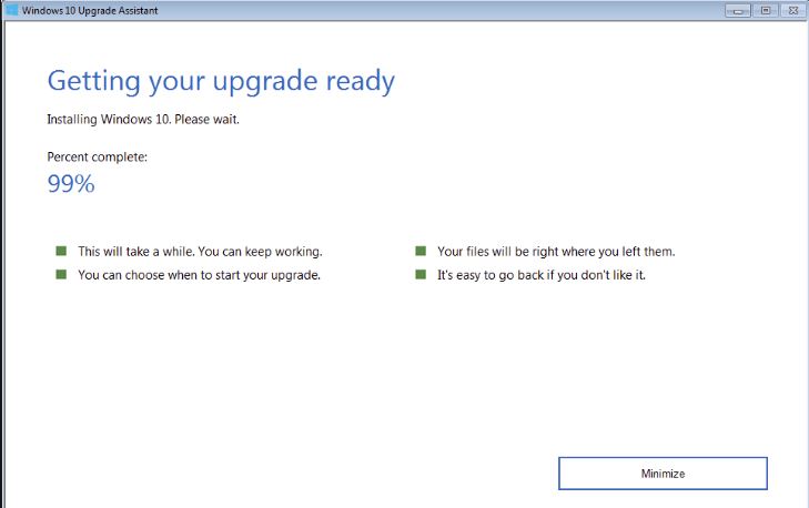 Windows 10 download stuck
